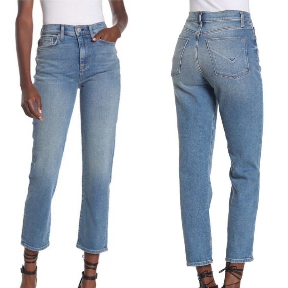 Hudson Jeans High Rise Zoeey Straight Crop